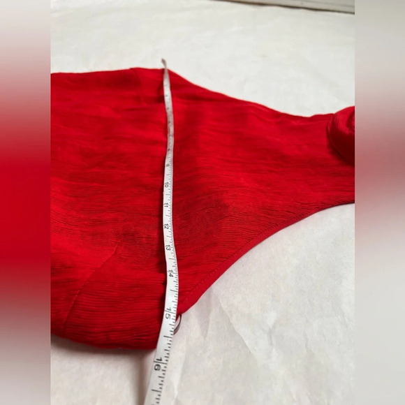 Elliatt Felice Asymmetric Halter Neck Sleeveless Dress Red Size XS  Ruffle - Picture 8 of 10